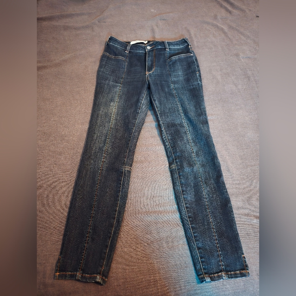 Pilcro Anthropologie High-Rise Denim Leggings Size 30 Dark Wash